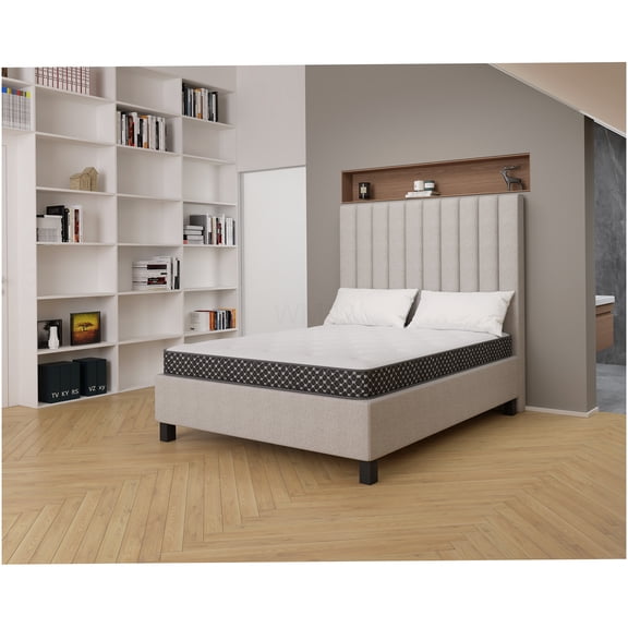 6 Inch King Gel Memory Foam Mattress, Medium Firm CertiPUR-US Certified, Cooling Cover, Adjustable Base Friendly, Made in USA