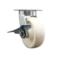 thumbnail image 1 of 6 Inch Kingpinless Nylon Wheel Swivel Caster with Brake Service Caster Brand, 1 of 2