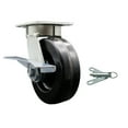 thumbnail image 1 of 6 Inch Kingpinless Phenolic Wheel Swivel Caster with Brake and Swivel Lock SCC, 1 of 2