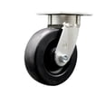 thumbnail image 1 of 6 Inch Kingpinless Polyolefin Wheel Swivel Top Plate Caster Service Caster Brand, 1 of 2