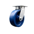 thumbnail image 1 of 6 Inch Kingpinless Solid Poly Wheel Swivel Top Plate Caster Service Caster Brand, 1 of 2
