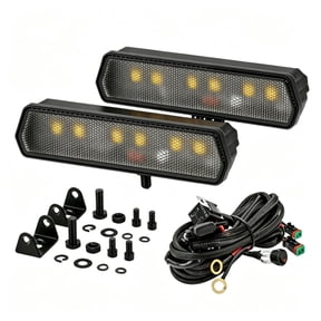 6 Inch LED Light Bar, 2PCS 120W 12000LM Single Row Slim LED Light Bar