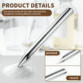 thumbnail image 1 of 6 Inch Lab Spatula, 5pcs Stainless Steel Micro Scoop with Rounded Pointed Ends, Metal Bead Scoop for Mixing Powders and Pastes, Laboratory Sampling Tool, 5pcs, 1 of 10