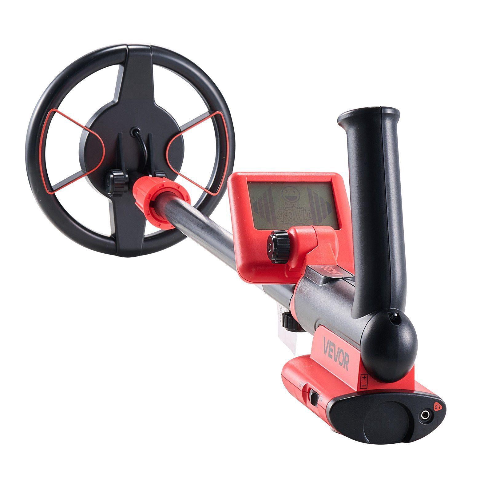 6 Inch Lightweight Metal Detector with LCD Display IP68 Waterproof Search Coil Adjustable 22.8 to 33.8 Inch High Accuracy Gold Detector for Treasure Hunting