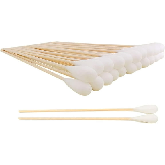6 Inch Long Cotton Swabs,Large Cotton Buds with Bamboo Handle for Dogs, Specifically Designed for Dogs,Professional Big Cotton SwabsDogs Ears Large Cotton Swabs 400pcs