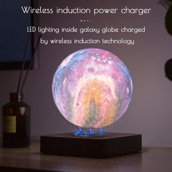 6 Inch Magnetic Levitating Constellation Globe Lamp Illuminated Milky Way Zodiac Star Map Night Light Home Decor Birthday Christmas Gift