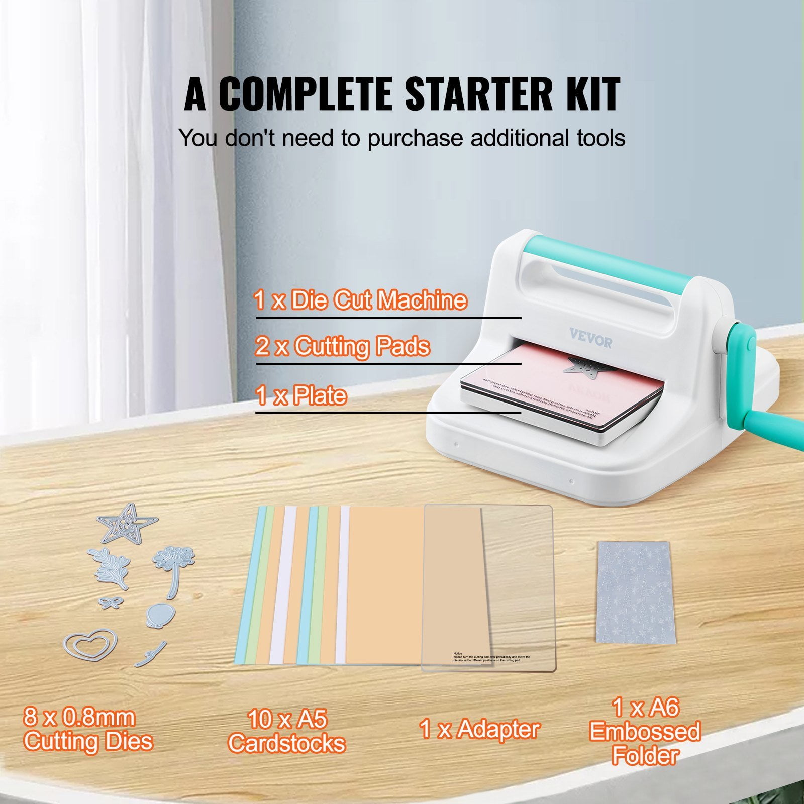 6-Inch Manual Die Cutting & Embossing Machine for Scrapbooking, Card Making, DIY Crafts – Compact & Portable