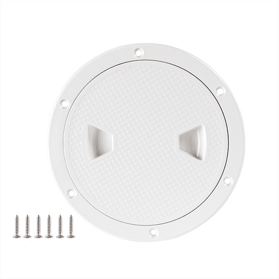 6 Inch Marine Boat Access Hatch Cover Twist Screw Out Deck Plate ABS Round Inspection Hatch for Boat Hatch