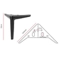 thumbnail image 1 of 6 Inch Matte Black Furniture Legs, Metal Legs for Furniture Set of 1,DIY Replacement for Sofa Legs, Cabinet Legs, Couch Legs, Ottoman Legs, Table Legs and Dresser Legs, 1 of 8