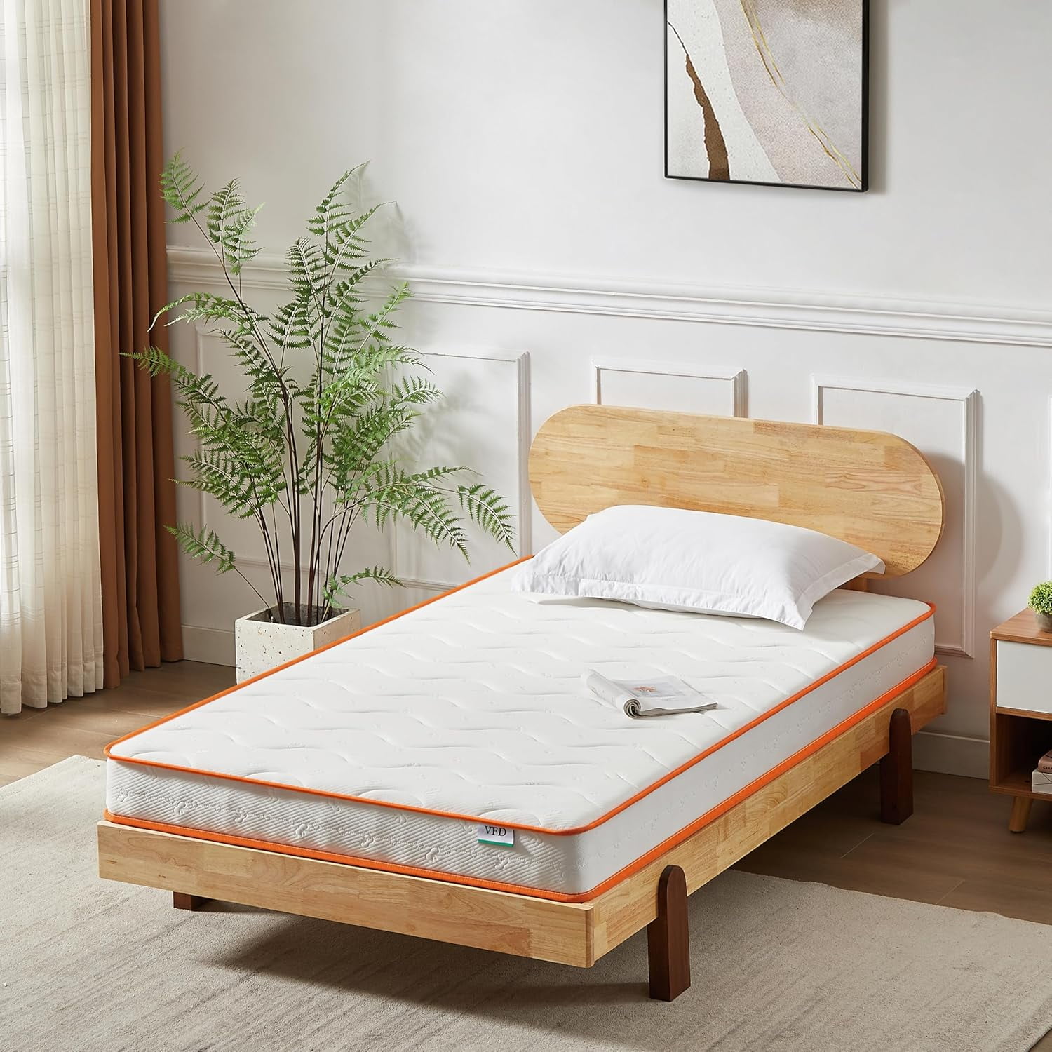 6 Inch Mattress - Firm Feel - Spring with Foam Layer - Mattress in a ...