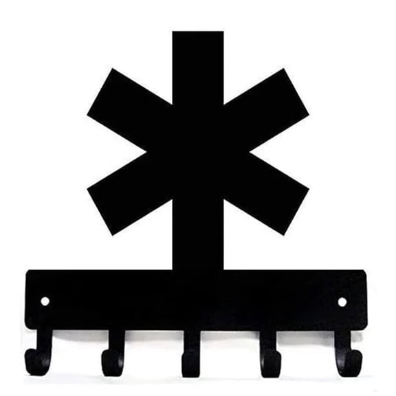 6 Inch Medic Doctor EMT Symbol Metal Key Rack for Living RoomBedroom/Living Room/Home Decoration