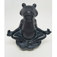 thumbnail image 1 of 6 Inch Meditation Frog Relaxed Buddhist Resin Statue Figurine, 1 of 4