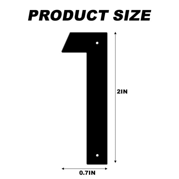3 Inch Metal House Numbers Letters, Black House Address Letters, Outdoor Mailbox Numbers, Modern Metal Address Number Letter for Homes, Apartments, Farms, Outside (1)