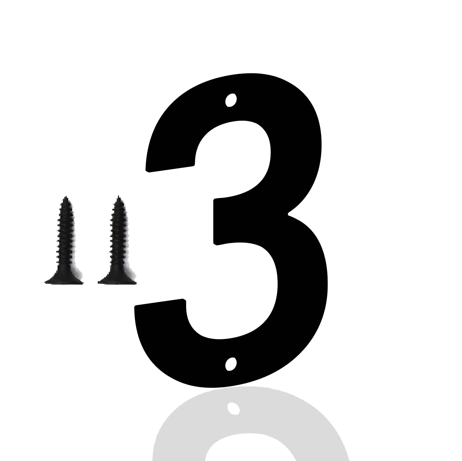 6 Inch Metal House Numbers Letters, Black House Address Letters ...