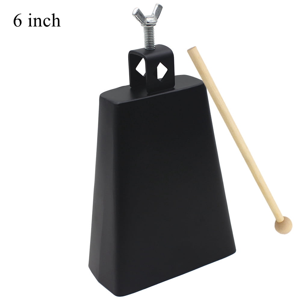 Loud Metal Cowbells With Wrist Straps - 2 Pack Sporting Event Noise Makers For Football Games & Cheering