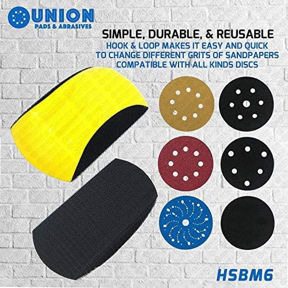 6 Inch Mouse Hook And Loop Hand Sanding Pad Block For Hand Sanding