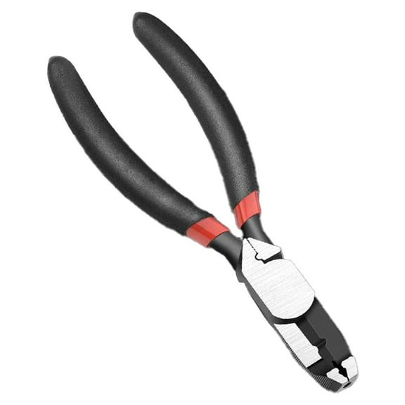 6-Inch Multi-Functional Screw Pliers, Stripped Screw Remover, Wire Stripper, Crimper, Cutter, Ergonomic Design for Home Workshop and On-the-Go Repairs