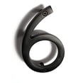 thumbnail image 1 of 6 Inch NACH Floating Mount Shadow House Address Number For Outside or Inside, Metal Modern House Numbers For Mailbox, Front Door, Maximum Rust Protection, Black Aluminum, Number 6, HH-SDW6-BLK-6, 1 of 5