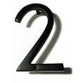thumbnail image 1 of 6 Inch NACH Floating Mount Shadow House Address Number For Outside or Inside, Metal Modern House Numbers For Mailbox, Front Door, Maximum Rust Protection, Black Aluminum, Number 2, HH-SDW6-BLK-2, 1 of 5