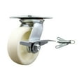 thumbnail image 1 of 6 Inch Nylon Caster with Ball Bearing and Brake/Swivel Lock Service Caster, 1 of 2