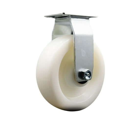 6 Inch Nylon Wheel Rigid Caster with Ball Bearing Service Caster
