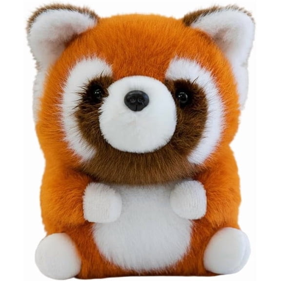6 Inch Orange White Raccoon Cute Stuffed Animal