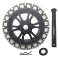 thumbnail image 1 of 6 Inch Pellet Grill Wheel Replacement - Heavy Duty Rubber Wheels for Pit Boss, Louisiana Grills, Cabelas & More - Durable Grill Accessories, 1 of 2