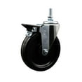 thumbnail image 1 of 6 Inch Phenolic 12MM Threaded Stem Caster with Brake, 1 of 2