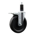 thumbnail image 1 of 6 Inch Phenolic Swivel 1-1/4 Inch Expanding Stem Caster Total Lock Brake SCC, 1 of 2