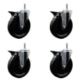 thumbnail image 1 of 6 Inch Phenolic Swivel 7/16 Inch Grip Ring Stem Caster with Total Lock Brake SCC, 1 of 2