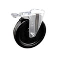 thumbnail image 1 of 6 Inch Phenolic Wheel Bolt Hole Caster with Total Lock Brake Service Caster, 1 of 2