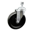 thumbnail image 1 of 6 Inch Phenolic Wheel Swivel 12mm Threaded Stem Caster Service Caster Brand, 1 of 2