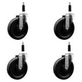thumbnail image 1 of 6 Inch Phenolic Wheel Swivel 7/8 Inch Expanding Stem Caster Set SCC, 1 of 2
