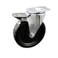 thumbnail image 1 of 6 Inch Phenolic Wheel Swivel Top Plate Caster with Brake Service Caster Brand, 1 of 2