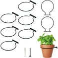 thumbnail image 1 of 6-Inch Plant Hanger Rings, 8-Pack – Metal Wall Mount Brackets for Pots, 1 of 9