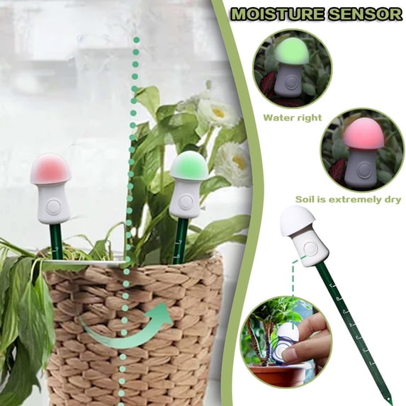 6 Inch Plant Moisture Meter Soil Water Sensor Indicator Sun-proof Testing Tool for Indoor Outdoor Potted Plants Garden Lawn Maintenance