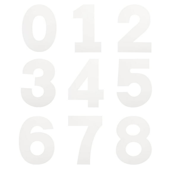 6 Inch Plastic Number Stencils Set for Cake Stencil Address Number Painting Stencils Templates