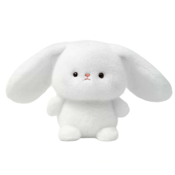 6 Inch Plush Animal Doll, Soft Stuffed Toy for Kids, Cute Desk Ornament for Bedroom, Study Companion Gift for Children(Rabbit)