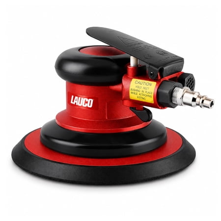 6-Inch Pneumatic Random Orbital Air Sander, 12,000 RPM, Low Vibration, 6" Hook & Loop Sanding Pad, Professional DA Air Sander for Auto Body, Woodworking & Metal Finishing