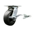 thumbnail image 1 of 6 Inch Polyolefin Caster with Roller Bearing and Brake/Swivel Lock SCC, 1 of 2