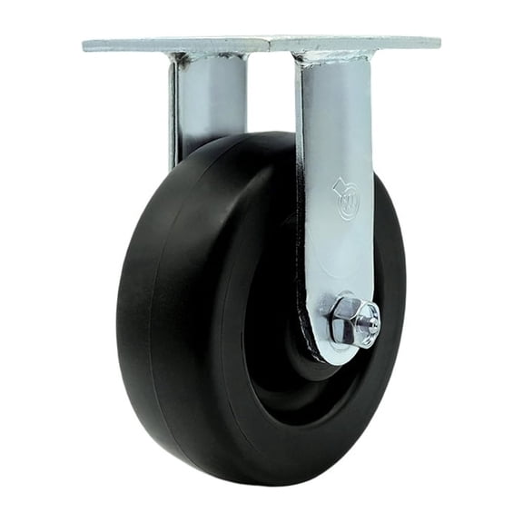 6 Inch Polyolefin Wheel Rigid Caster with Ball Bearing Service Caster Brand