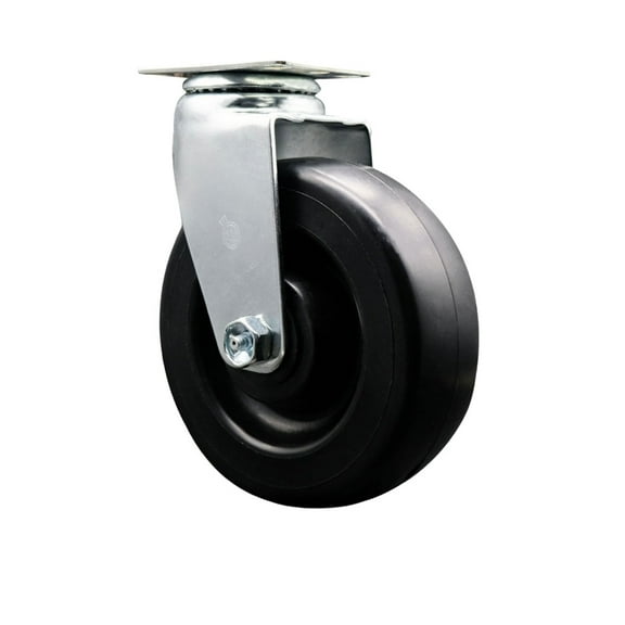 6 Inch Polyolefin Wheel Swivel Caster with Roller Bearing Service Caster