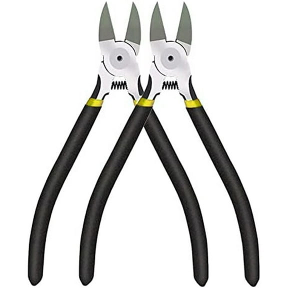 6-Inch Precision Wire Cutters, 2 Pack Side Cutter Flush Cutting Clippers