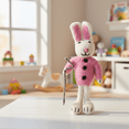 thumbnail image 1 of 6 Inch Rabbit Plush Toy Handmade Felt Animal Stuffed Doll and Cute Sleeping Companion for Friends Birthday Graduation Gifts and Home Decor Ornaments, 1 of 6