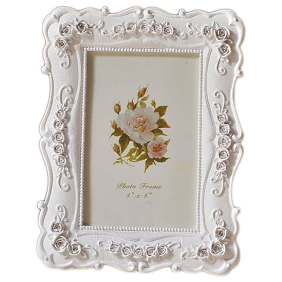 New Arrivals 6 Inch Retro White Photo Frame Display Poster Home Decoration Wall Hanging