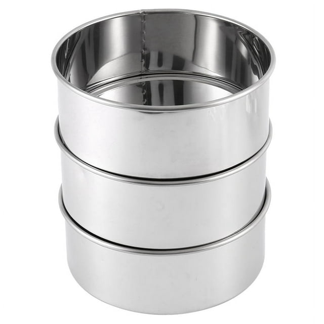 6 Inch Round Cake Tin for Baking,Stainless Steel Layer Cake Tins Pans 3, Mini Cake Bakeware Set