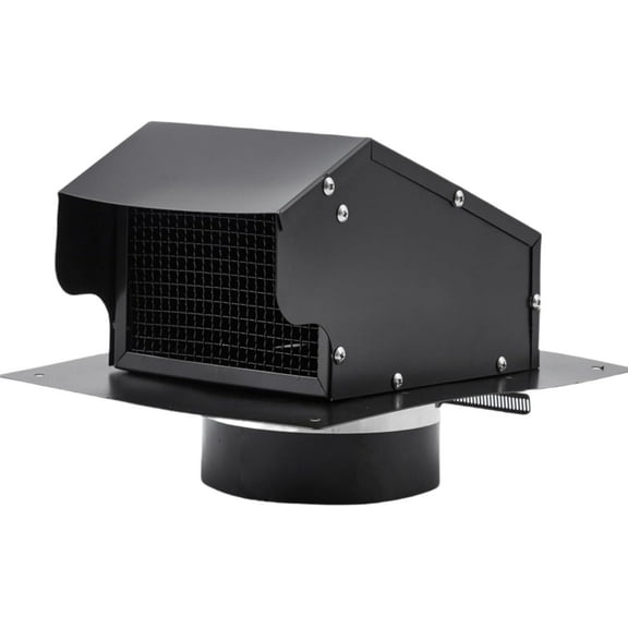 6 Inch Round Galvanized steel Chimney Cap - Cone Top with Screen Fireplace Exhaust & Roof Rain Cap Exterior Stove Pipe Easy Install