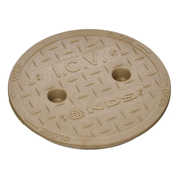 6 Inch Round Sand Box Cover - UV Resistant Polyolefin Pool & Spa Equipment Cover; Durable Overlapping Design for Dirt & Grass Protection; Fits 6" Round Boxes