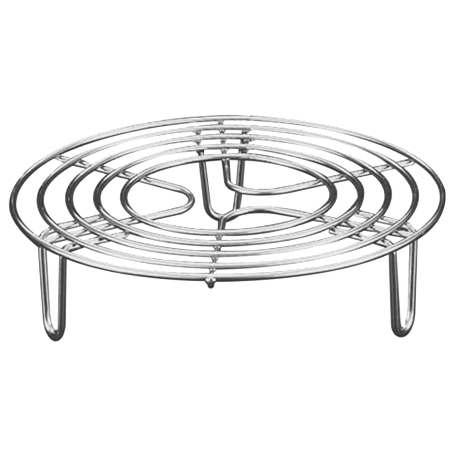 6 Inch Round Stainless Steel Steaming Rack Heat Resistant Wire Rack for ...