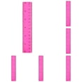 thumbnail image 1 of 6 Inch Ruler,Plastic Ruler,Clear Mini Ruler,Rulers Bulk for Classroom,Small Ruler for Journaling,Reglas Escolares,Cute Pink Rulers with Centimeters and Inches Office Supplies Classroom Must Have, 1 of 5